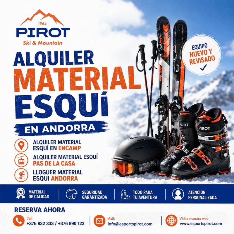 Alquiler Material Esquí en Encamp: Equípate con Esports Pirot